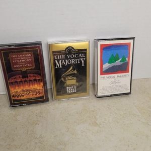 Vintage Vocal Tapes Lot of 3 from 85 and the 90's